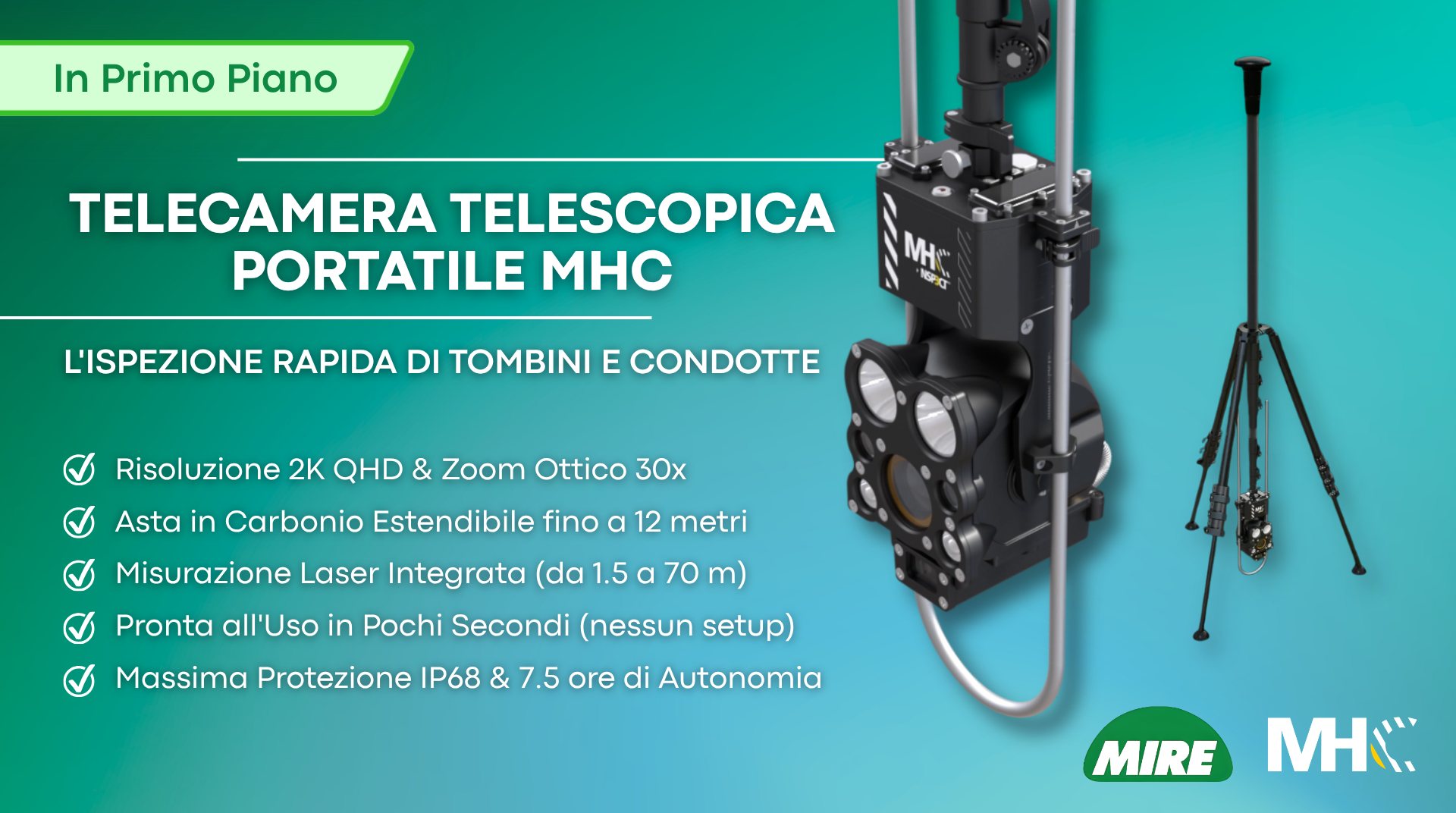 Telecamera Telescopica Portatile MHC